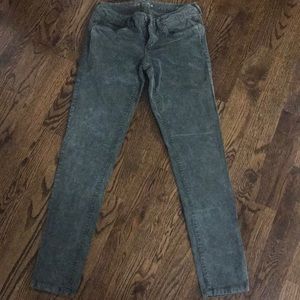 Olive green corduroy jeggins